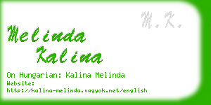 melinda kalina business card